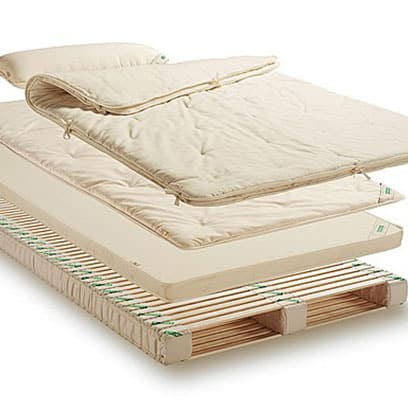 samina healthy sleep system layers with pillow and four seasons light duvet