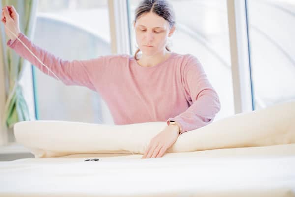 handmade products using needle and thread sewing samina pillows